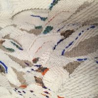 Vitt på vitt och lite där till, Gobeläng (detaljbild)
Storlek: 73 x 56 cm